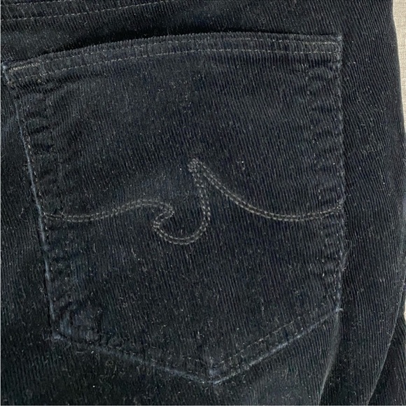 AG Adriano Goldschmied Moto Stevie Ankle Mid-Rise Slm./Strt. Black Cords… - Picture 9 of 11